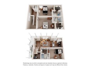Three Bedroom Duplex Private floor plan